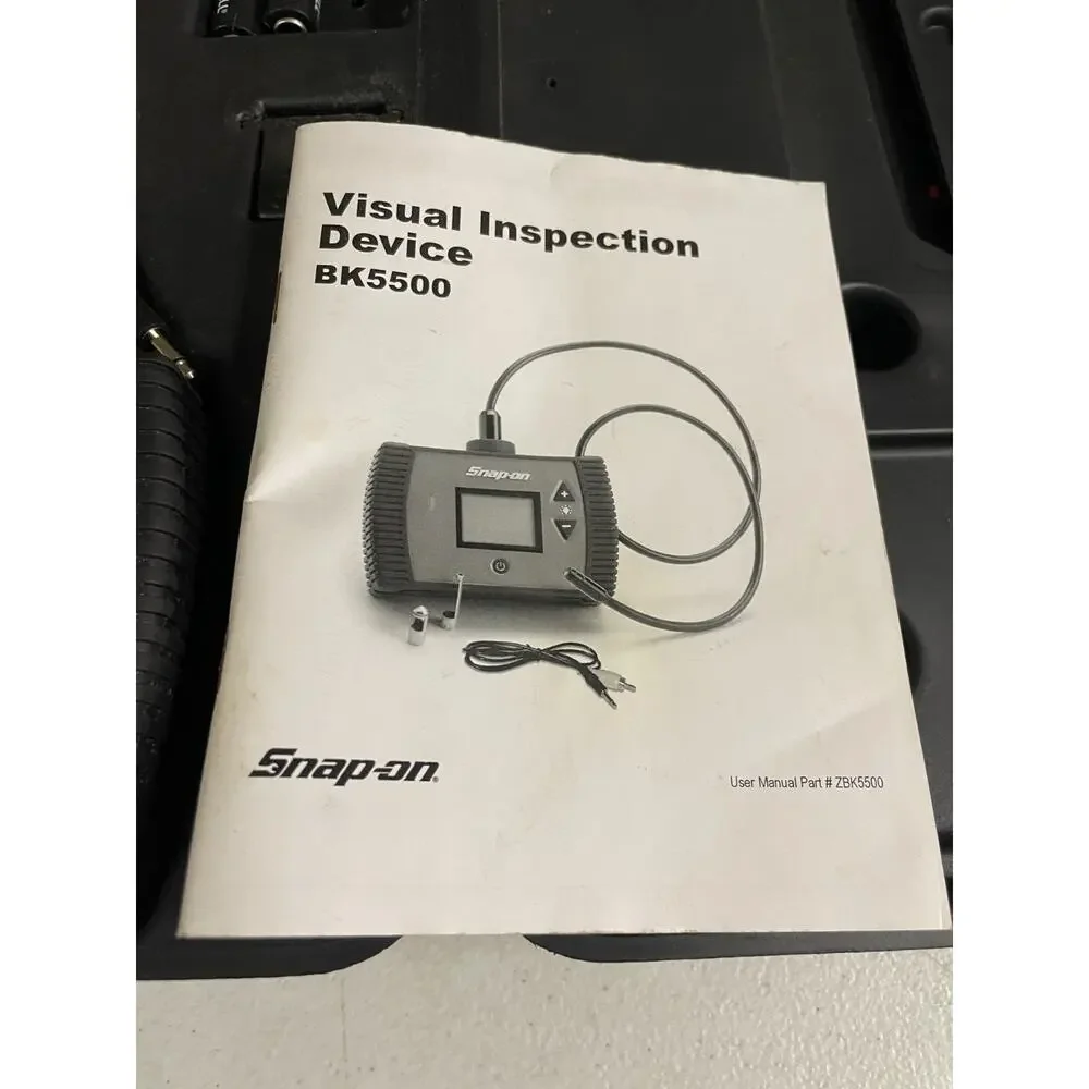 Snap-On BK5500 Viewing Inspection Camera Bore Scope with Case & Manual